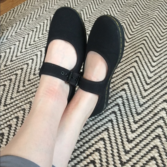 dr marten canvas mary janes